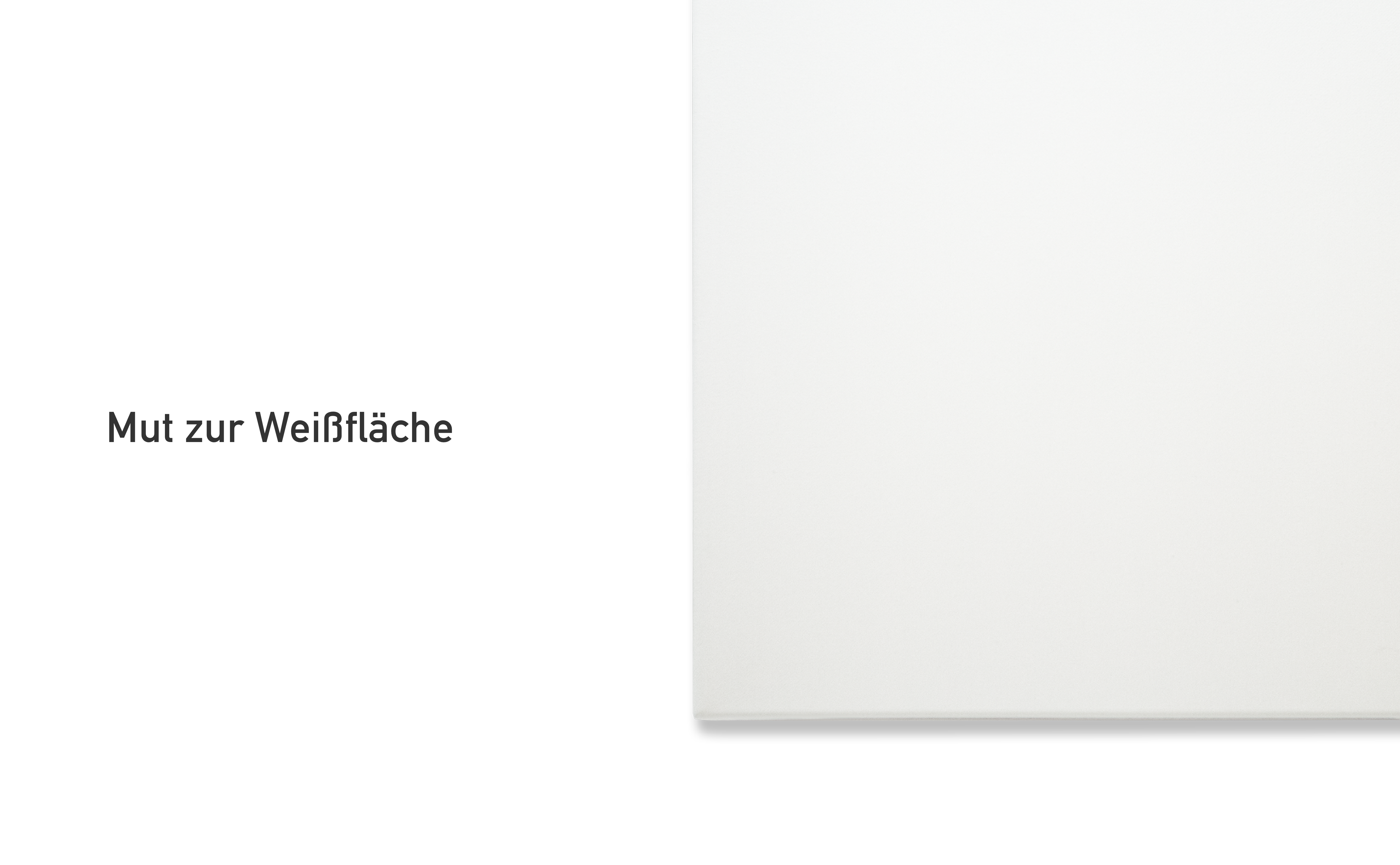 Mut zur Weißfläche - Intro